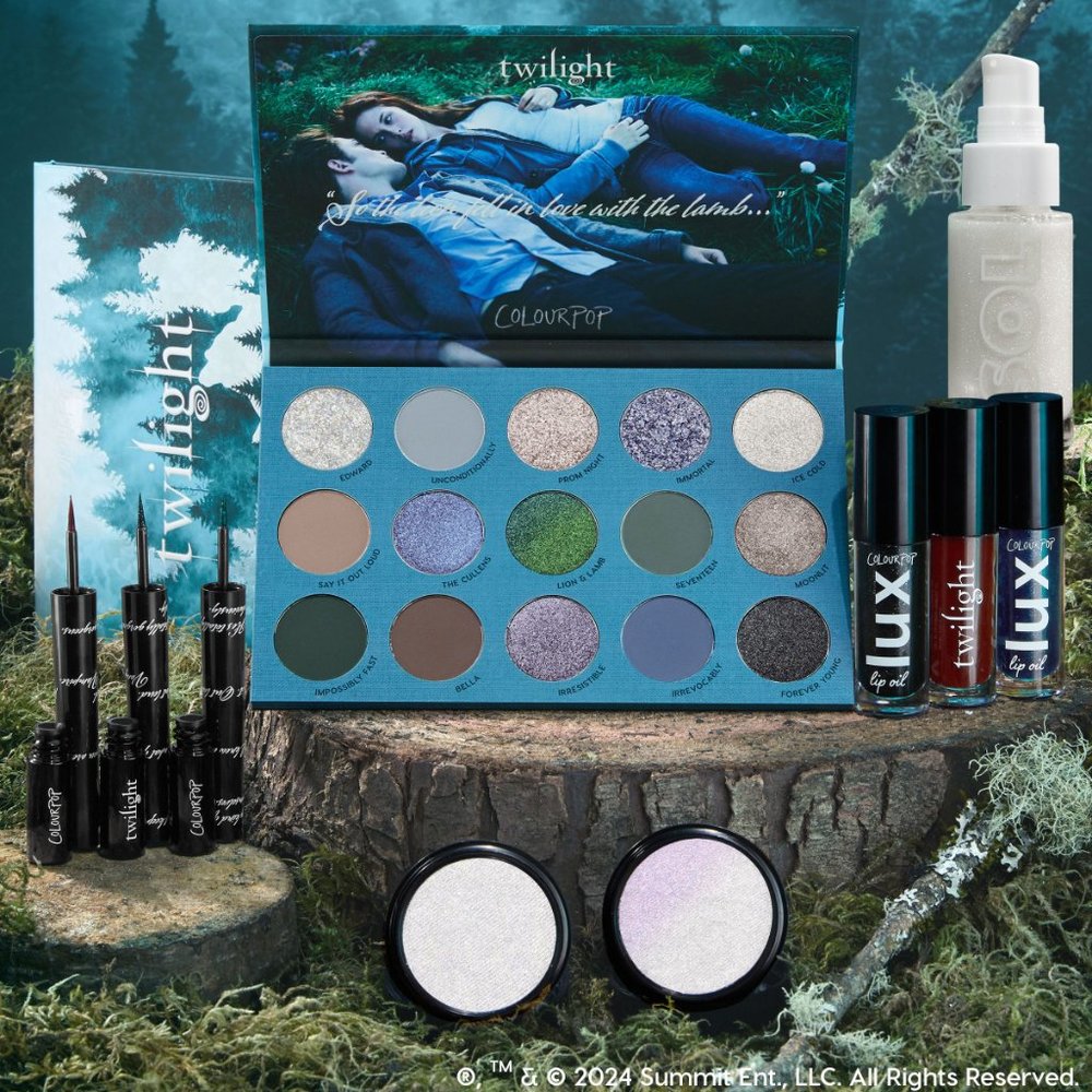 twilight x colourpop full collection $119.00 full value, $99 on colourpop site